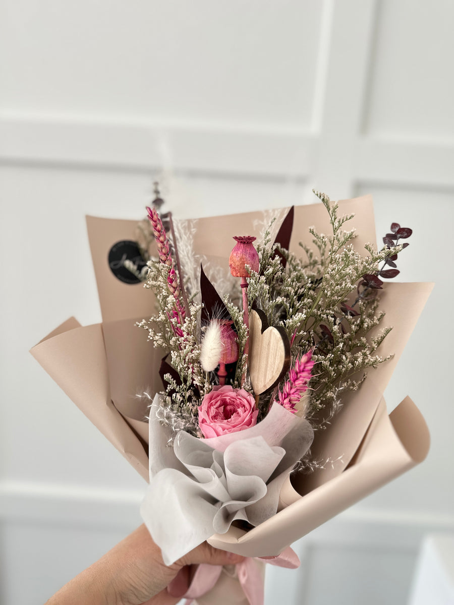 Pink Beauty -  Dried Flowers Bouquet